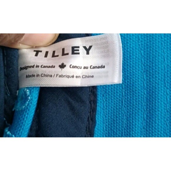 Tilley Kids Mini T1 Bucket Hat Sz Medium Bright Blue Unisex UPF 50 Outdoors New - Picture 9 of 13